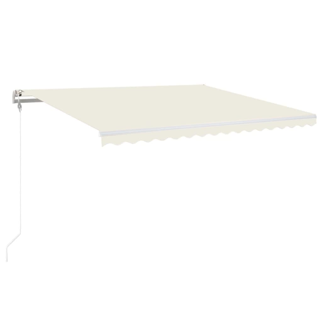 Tenda da Sole Retrattile Automatica 450x350 cm Crema - homemem39