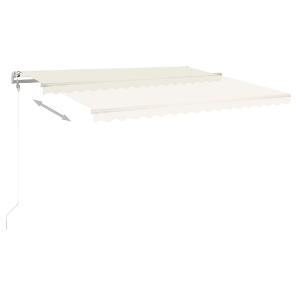 Tenda da Sole Retrattile Automatica 450x350 cm Crema - homemem39