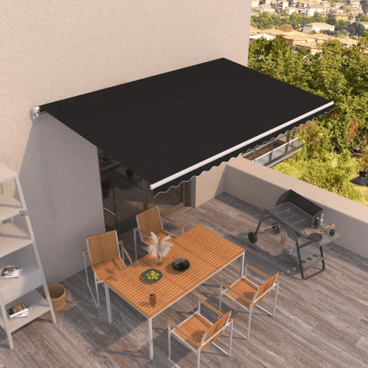 Tenda da Sole Retrattile Manuale 500x350 cm Antracite