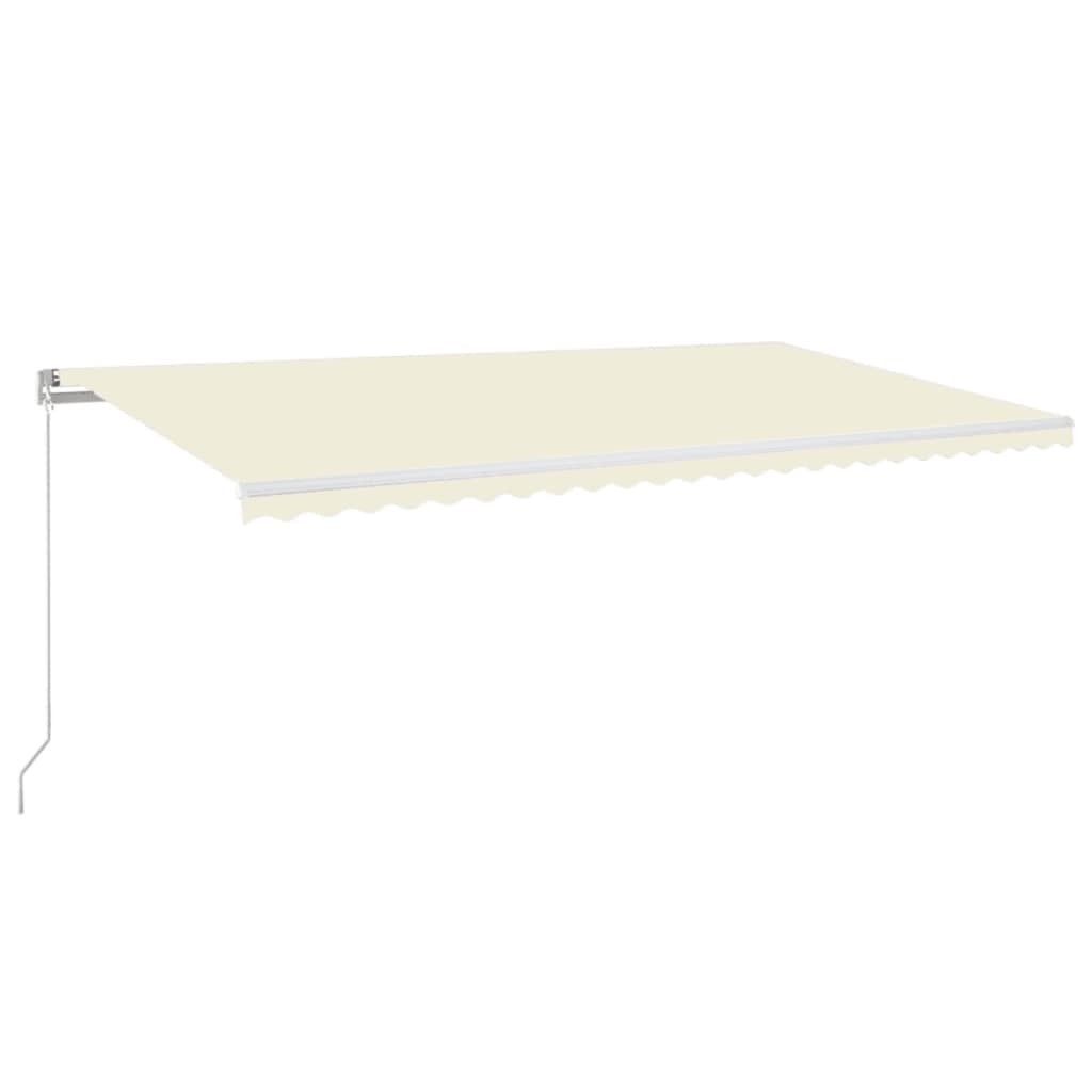 Tenda da Sole Retrattile Manuale 600x350 cm Crema