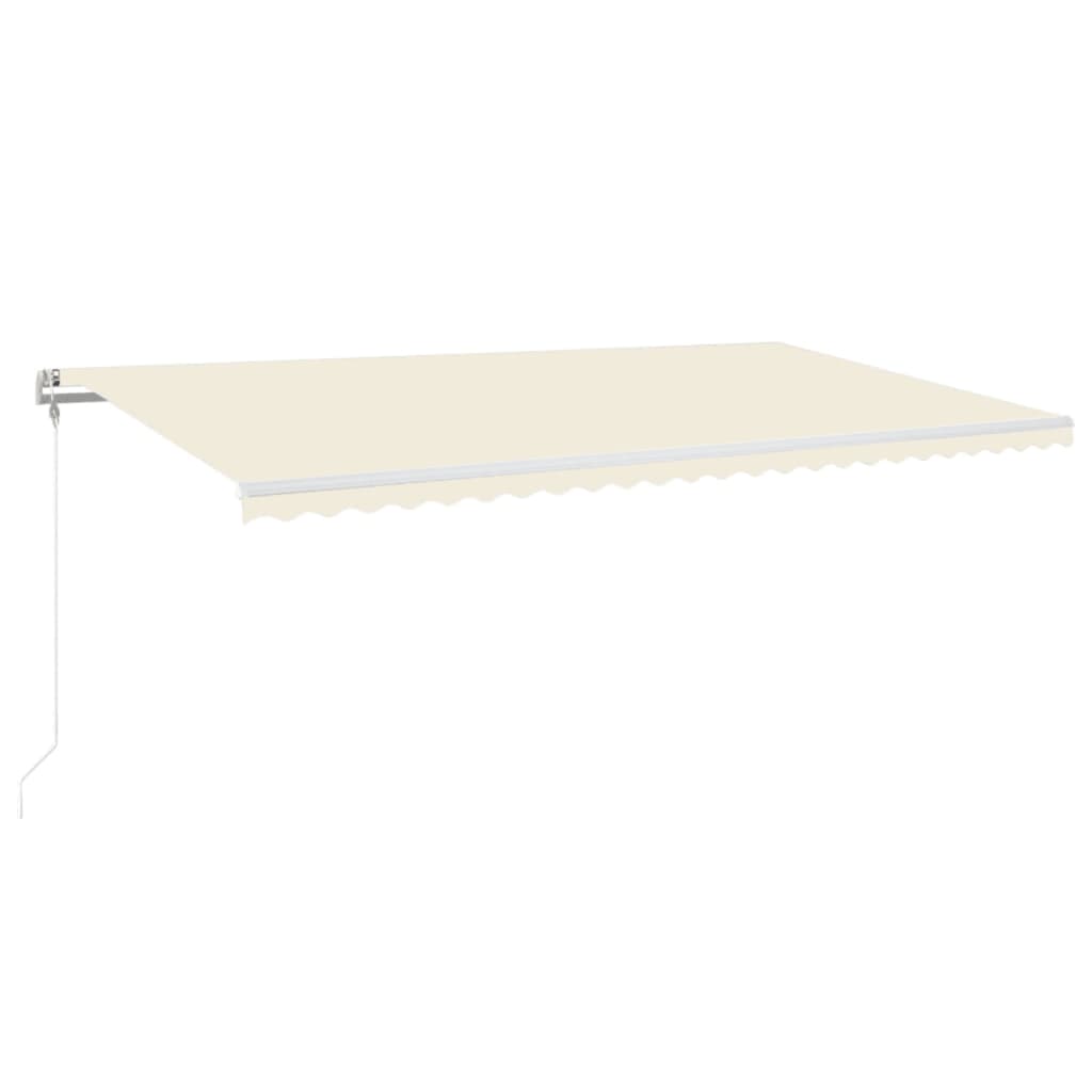 Tenda da Sole Retrattile Automatica 600x350 cm Crema - homemem39