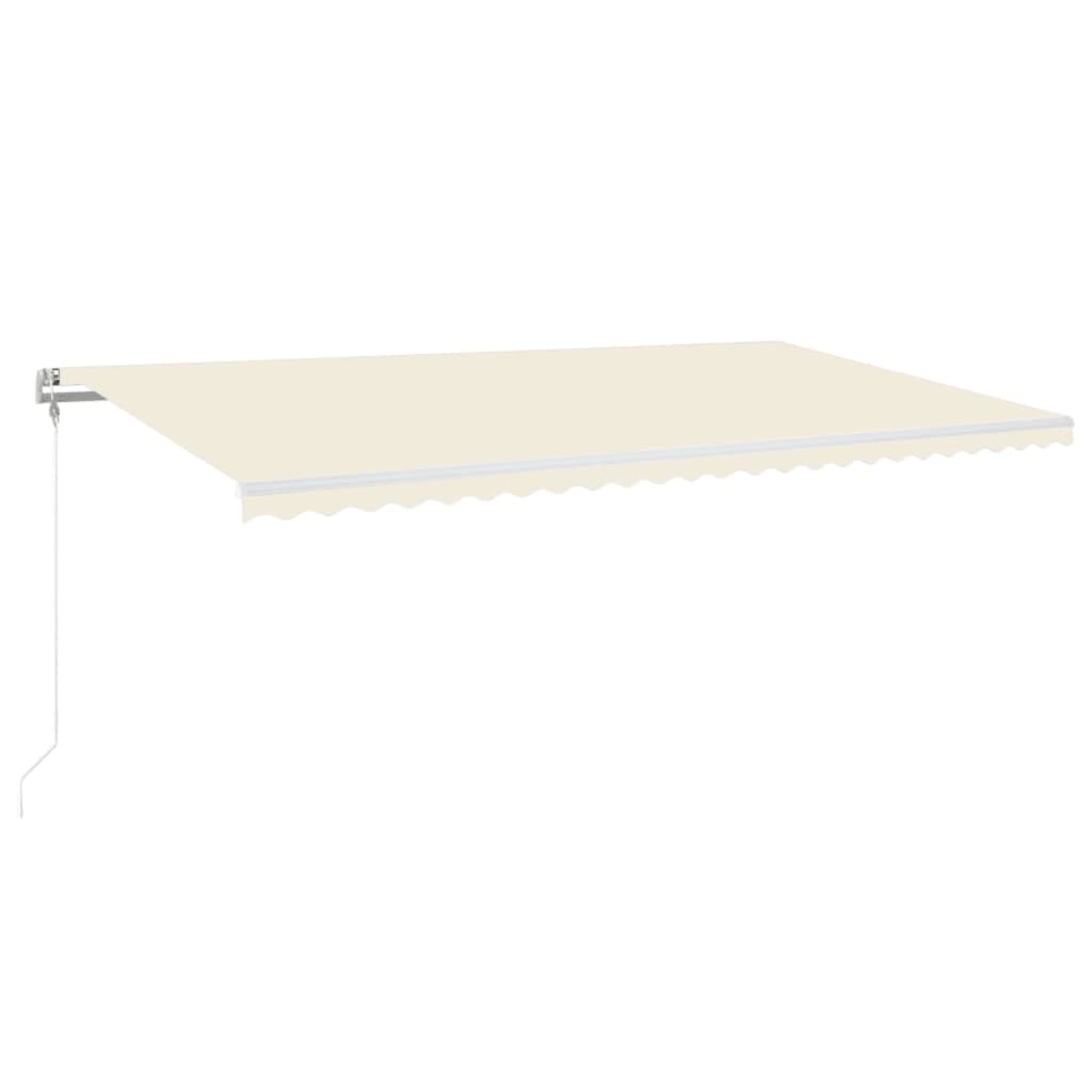 Tenda Automatica con Sensore Vento e LED 600x350 cm Crema