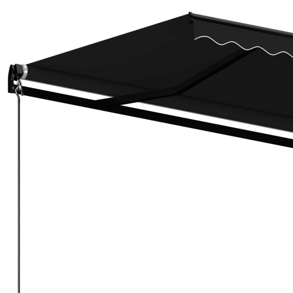 Tenda da Sole Retrattile Manuale 400x350 cm Antracite - homemem39