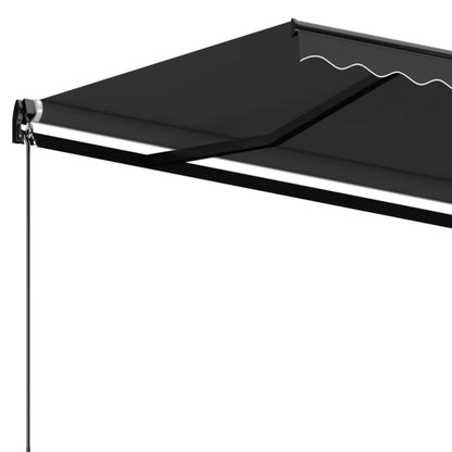 Tenda da Sole Retrattile Manuale 500x350 cm Antracite - homemem39