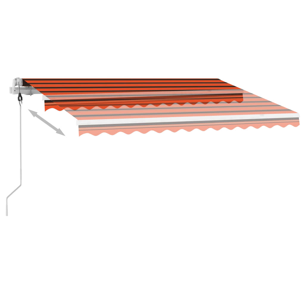 Tenda da Sole Automatica Autoportante 300x250cm Arancio Marrone