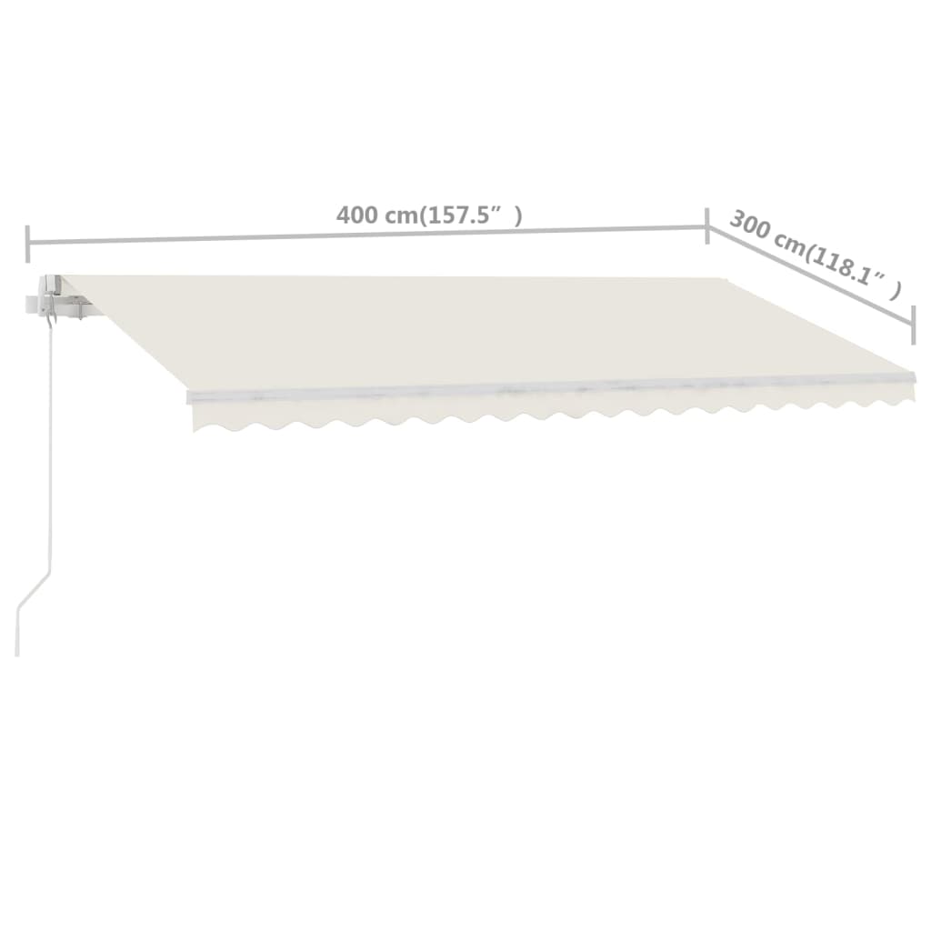 Tenda Sole Retrattile Manuale Autoportante 400x300 cm Antracite