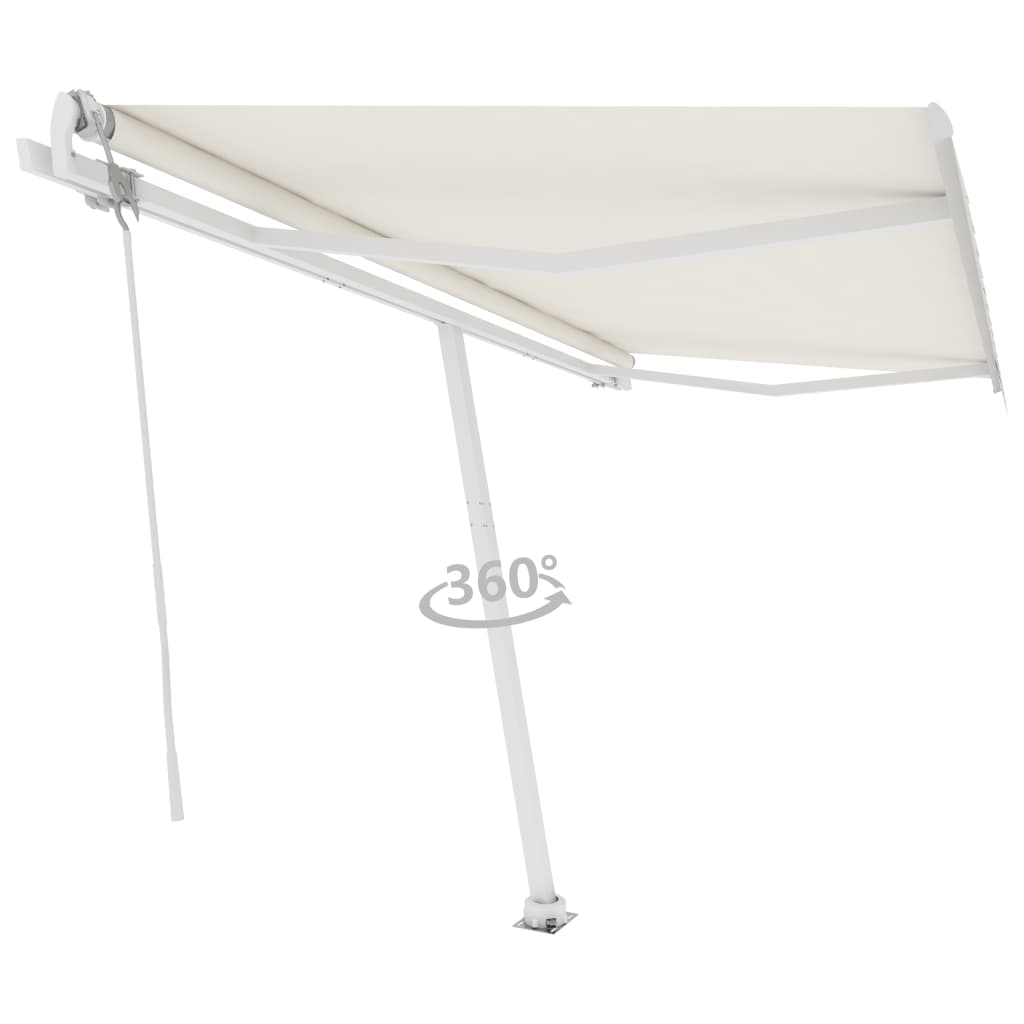 Tenda da Sole Automatica Autoportante 450x300 cm Crema - homemem39