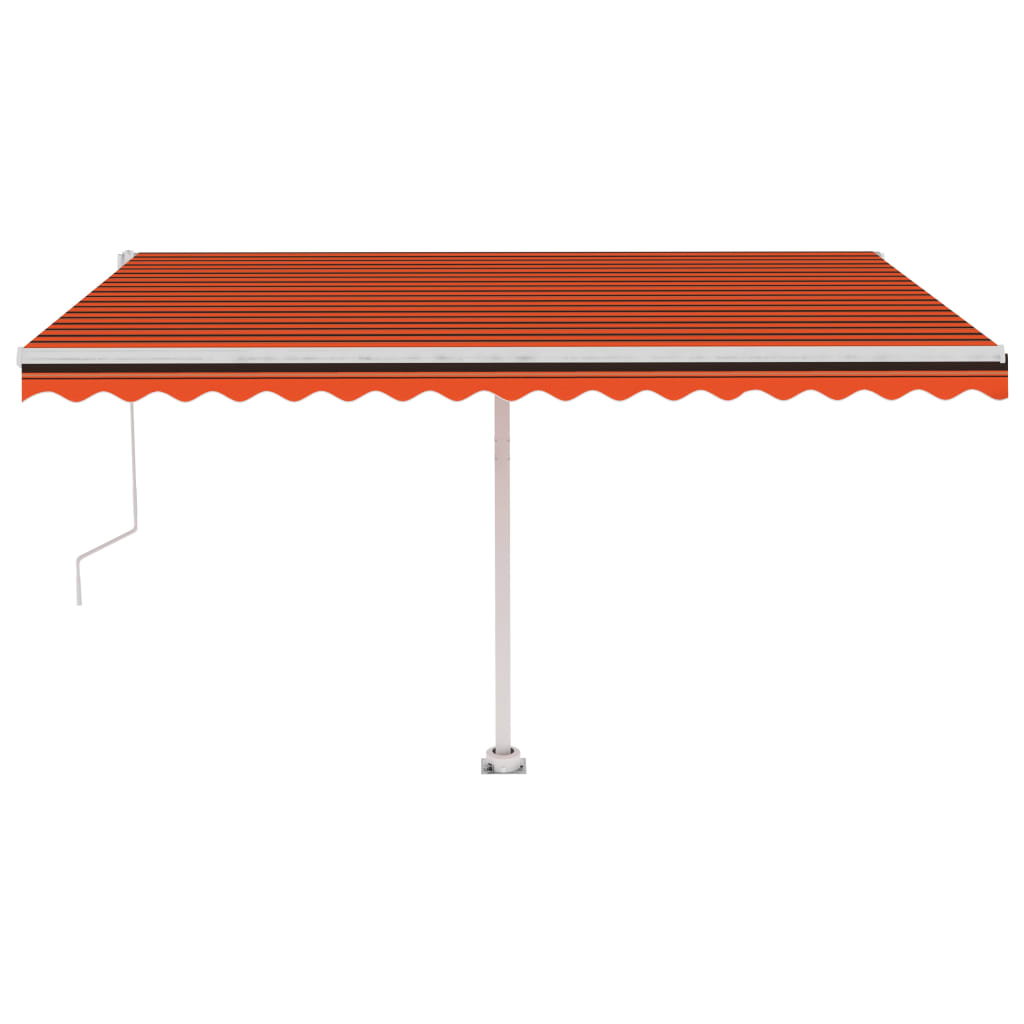 Tenda da Sole Autoportante Automatica 400x350cm Arancio Marrone - homemem39