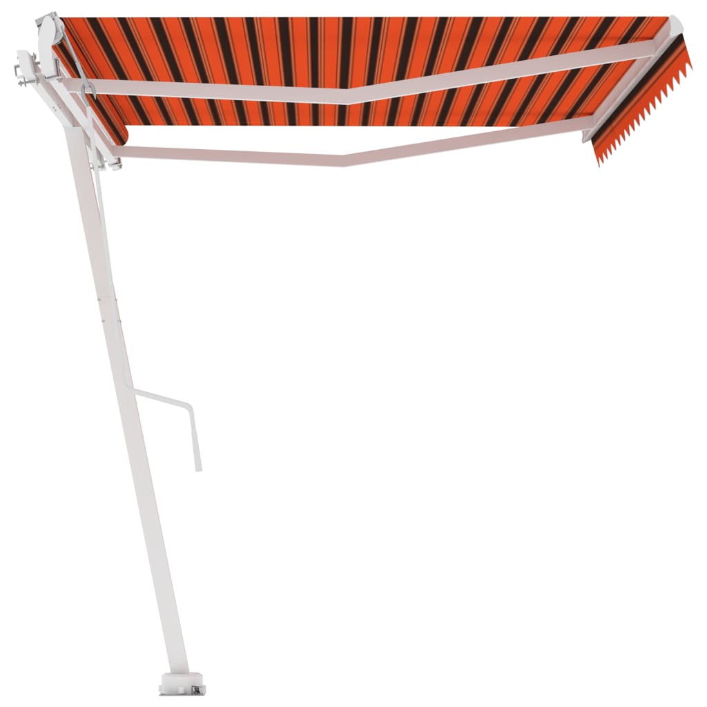 Tenda da Sole Autoportante Automatica 400x350cm Arancio Marrone - homemem39