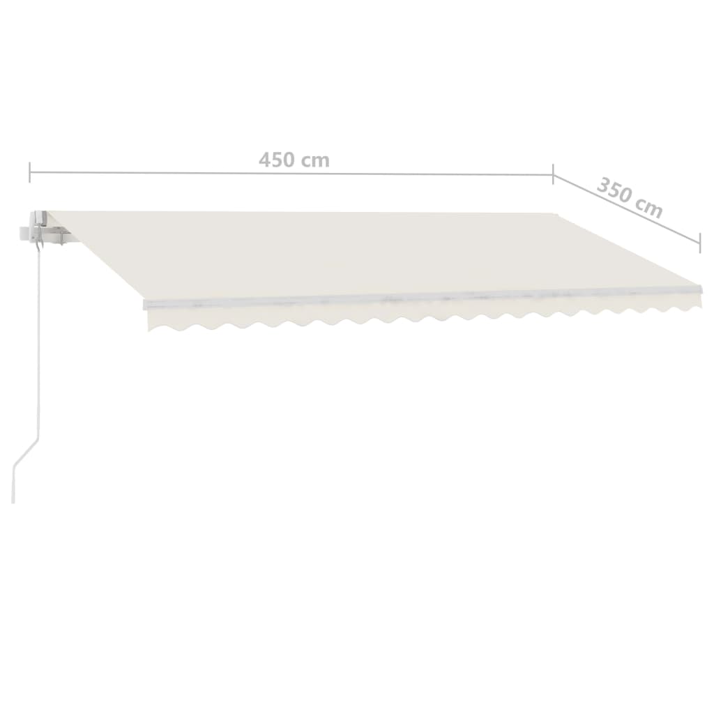 Tenda da Sole Manuale Autoportante 450x350 cm Crema