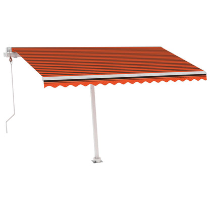 Tenda da Sole Autoportante Automatica 450x350cm Arancio Marrone - homemem39