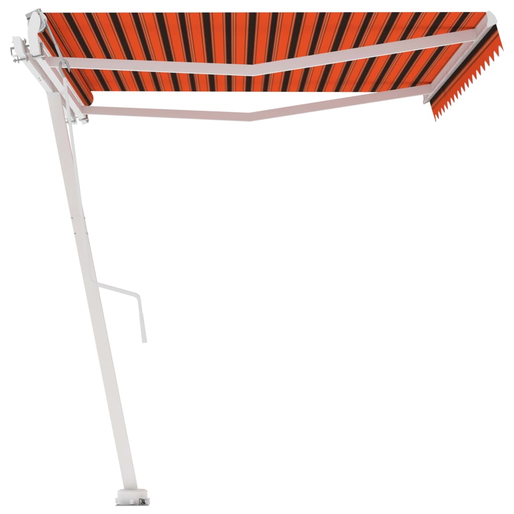 Tenda da Sole Autoportante Automatica 450x350cm Arancio Marrone - homemem39