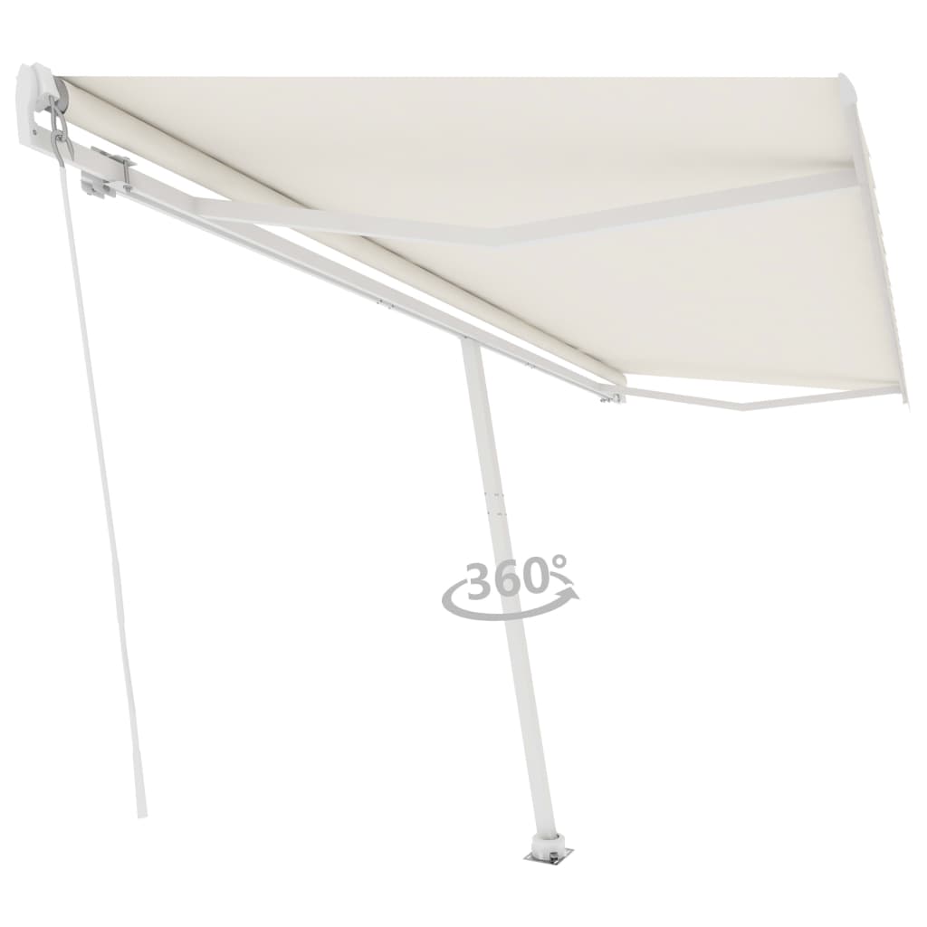 Tenda da Sole Manuale Autoportante 500x350 cm Crema