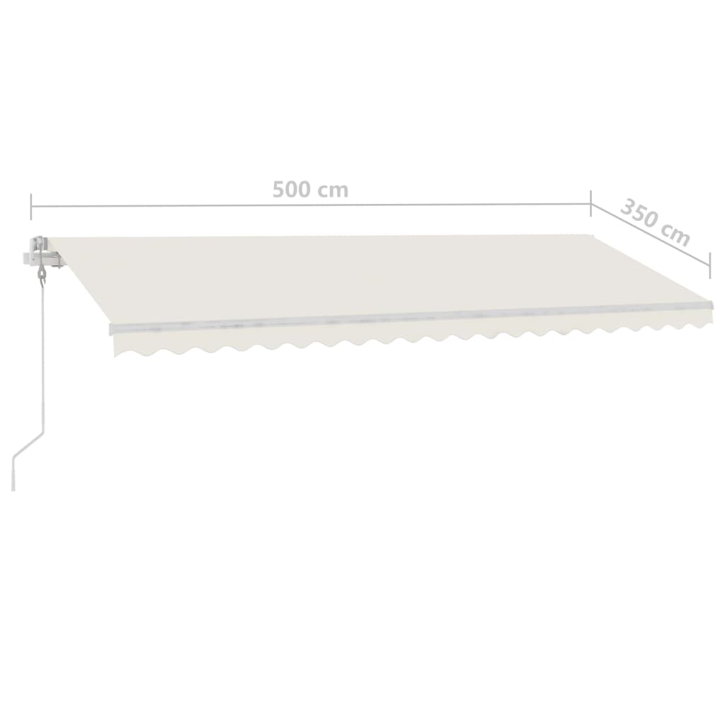 Tenda da Sole Automatica Autoportante 500x350 cm Crema