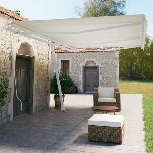 Tenda da Sole Autoportante Manuale 600x350 cm Crema