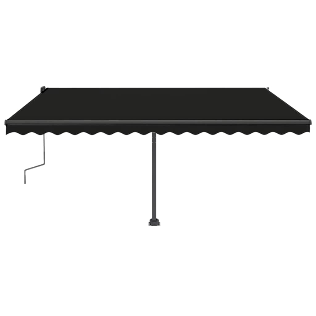 Tenda Retrattile Manuale Autoportante 450x300 cm Antracite - homemem39