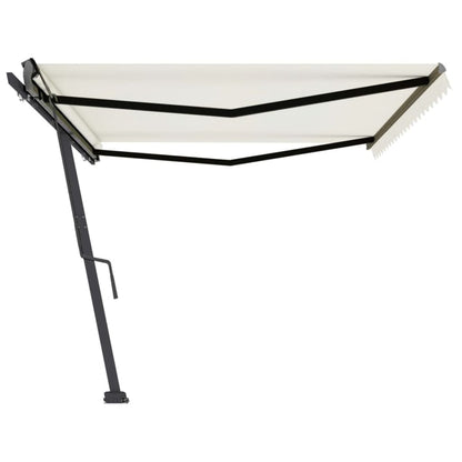 Tenda da Sole Manuale Autoportante 500x350 cm Crema - homemem39