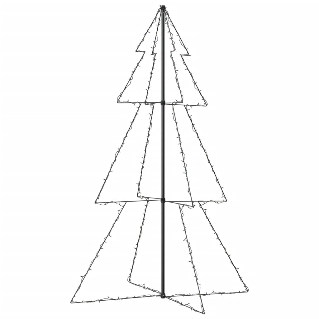 Albero di Natale a Cono 240 LED per Interni Esterni 118x180 cm