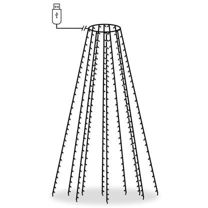 Rete di Luce per Albero di Natale 300 LED Bianco Freddo 300 cm