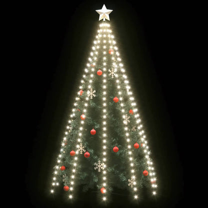 Rete di Luce per Albero di Natale 300 LED Bianco Freddo 300 cm