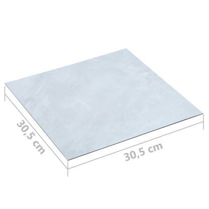 Listoni Pavimenti Adesivi 20 pz in PVC 1,86 m² Marmo Bianco - homemem39