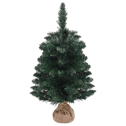 Albero di Natale Preilluminato con Palline Verde 60 cm - homemem39