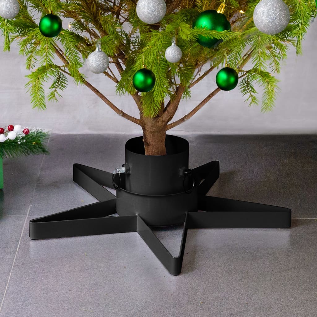 Base per Albero di Natale Nera 47x47x13,5 cm - homemem39