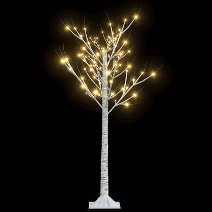 Albero Natale 128 LED 1,2 m Salice Bianco Caldo Interno Esterno - homemem39