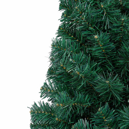 Albero di Natale Preilluminato con Supporto Verde 120 cm PVC