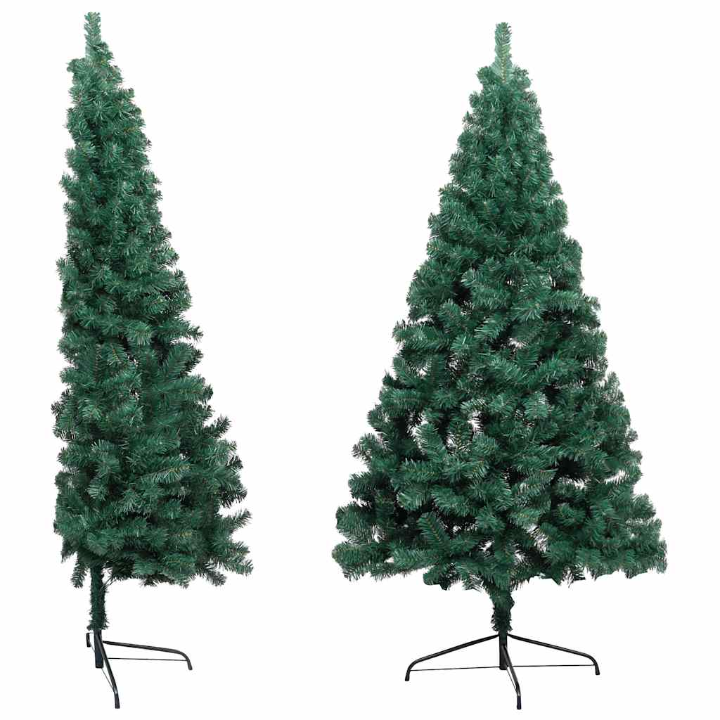 Albero di Natale Preilluminato con Supporto Verde 120 cm PVC - homemem39