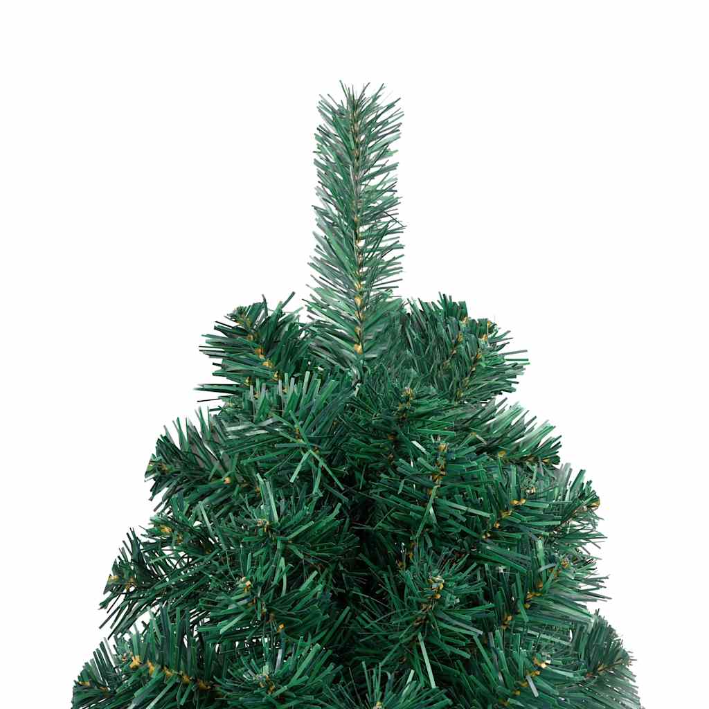 Albero di Natale Preilluminato con Supporto Verde 120 cm PVC - homemem39