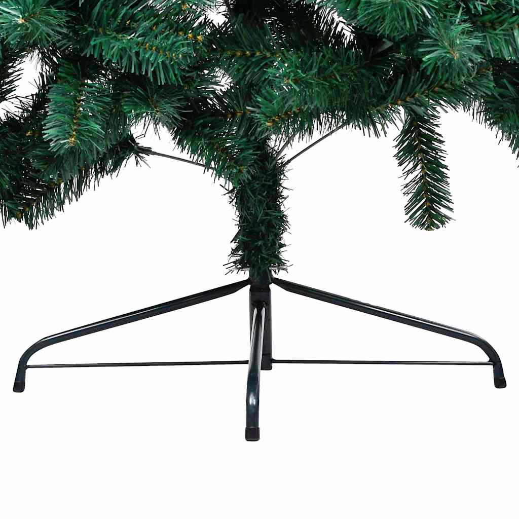 Albero di Natale Preilluminato con Supporto Verde 120 cm PVC