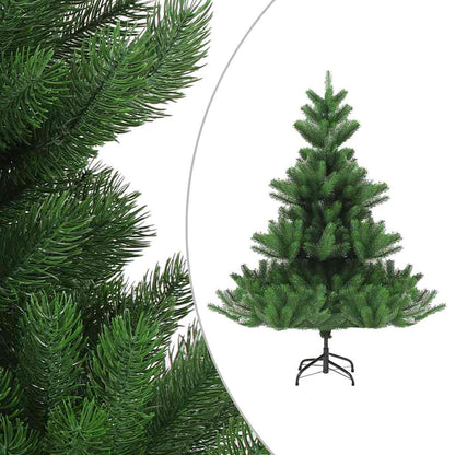 Albero Natale Artificiale Nordmann con LED Palline Verde 210 cm