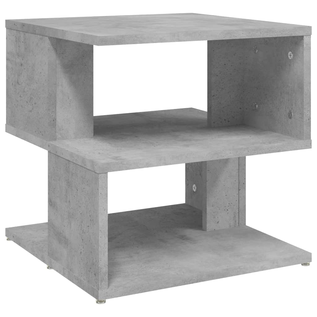 Tavolino Grigio Cemento 40x40x40 cm in Legno Multistrato - homemem39