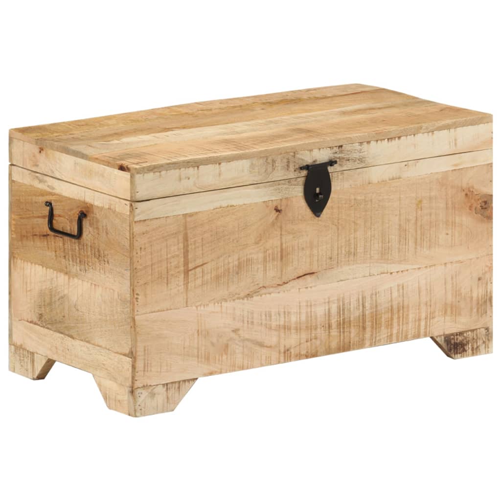 Cassapanca in Legno Massello di Mango Ruvido - homemem39