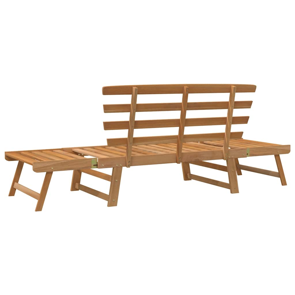 Panca da Giardino 2-in-1 190 cm in Legno Massello di Acacia - homemem39