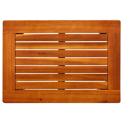 Tavolino da Giardino 50x35x36 cm in Legno Massello di Acacia - homemem39