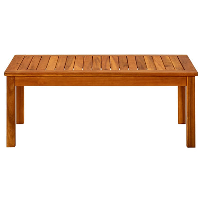 Tavolino da Giardino 90x50x36 cm in Legno Massello di Acacia