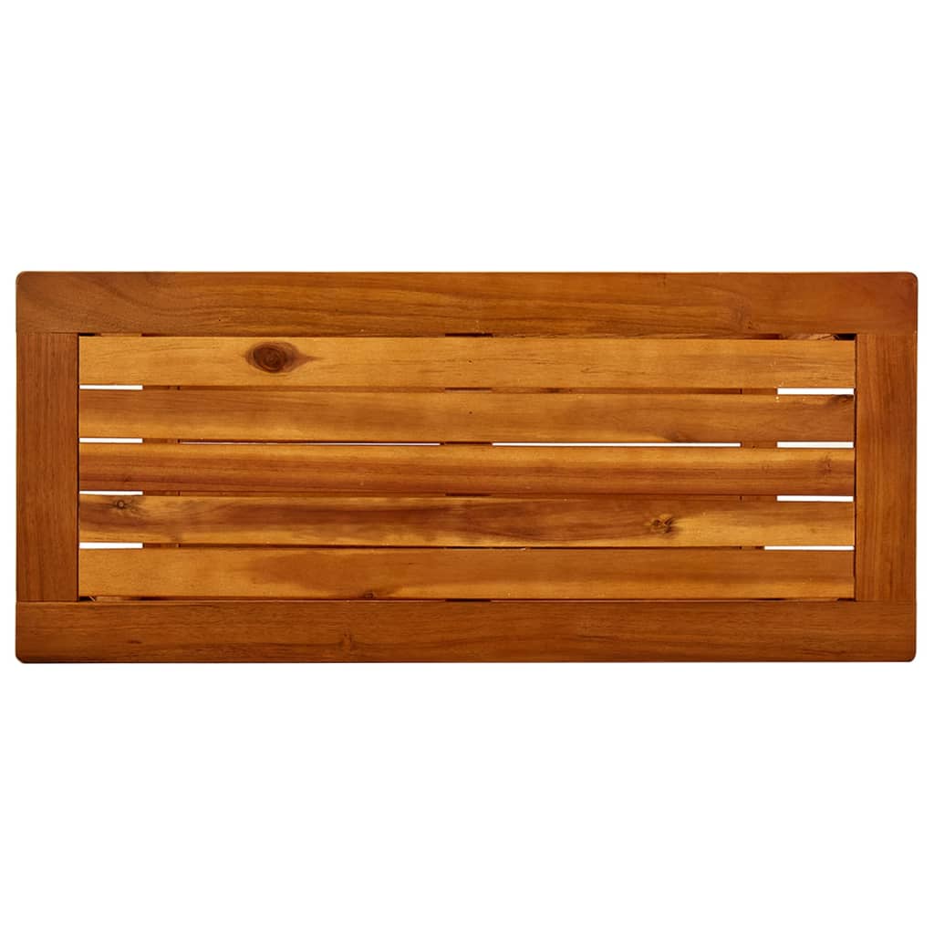 Tavolo Consolle da Giardino 80x35x75cm Legno Massello di Acacia