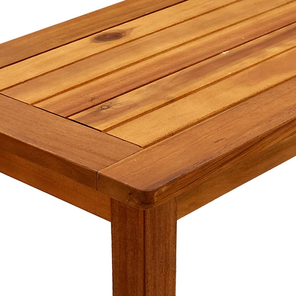 Tavolo Consolle da Giardino 80x35x75cm Legno Massello di Acacia