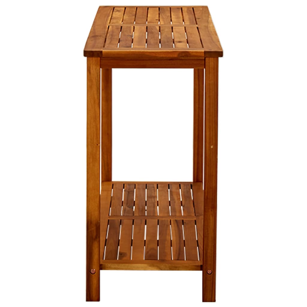 Tavolo Consolle da Giardino 110x40x75cm Legno Massello Acacia - homemem39