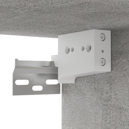 Set di Mobili Porta TV 10pz Grigio Cemento in Legno Multistrato