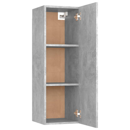 Set di Mobili Porta TV 10pz Grigio Cemento in Legno Multistrato