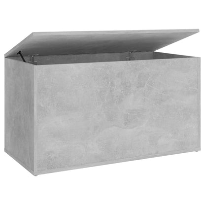 Cassapanca Grigio Cemento 84x42x46 cm in Legno Ingegnerizzato - homemem39