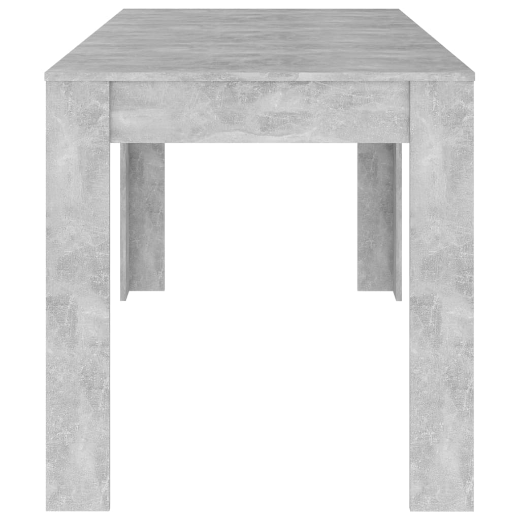 Tavolo da Pranzo Grigio Cemento 140x74,5x76cm Legno Multistrato - homemem39