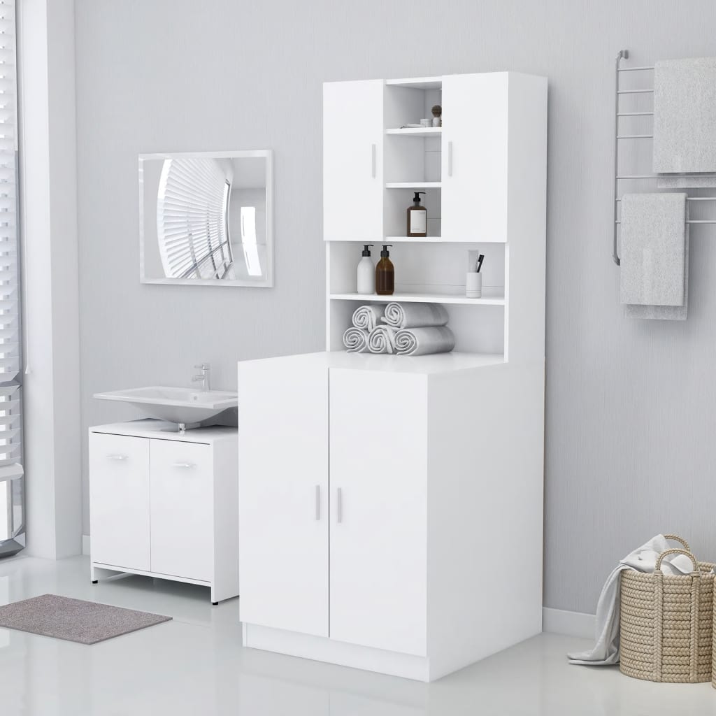 Mobile per Lavatrice Bianco 71x71,5x91,5 cm - homemem39