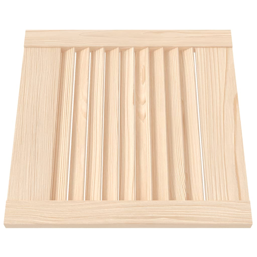 Ante con Design a Lamelle 2 pz 39,5x39,4 cm in Legno di Pino - homemem39