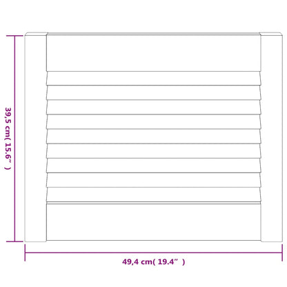 Anta con Design a Lamelle 39,5x49,4 cm in Legno di Pino - homemem39