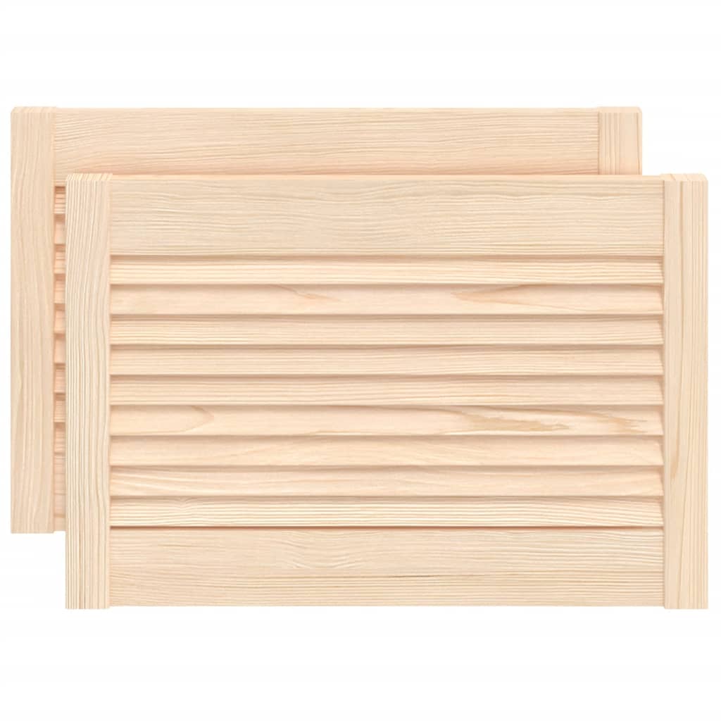 Ante con Design a Lamelle 2 pz 39,5x59,4 cm in Legno di Pino - homemem39