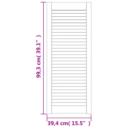 Anta con Design a Lamelle 99,3x39,4 cm in Legno di Pino - homemem39